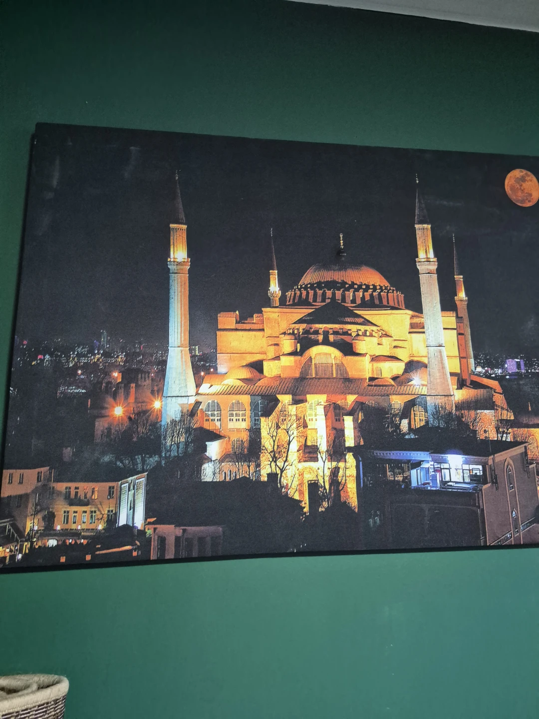 Hagia Sophia at Night Canvas Print - photo 2