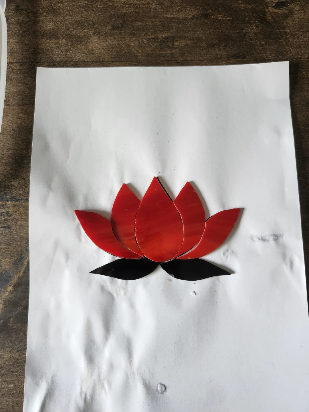 Stained Glass Lotus Sun Catcher - photo 4