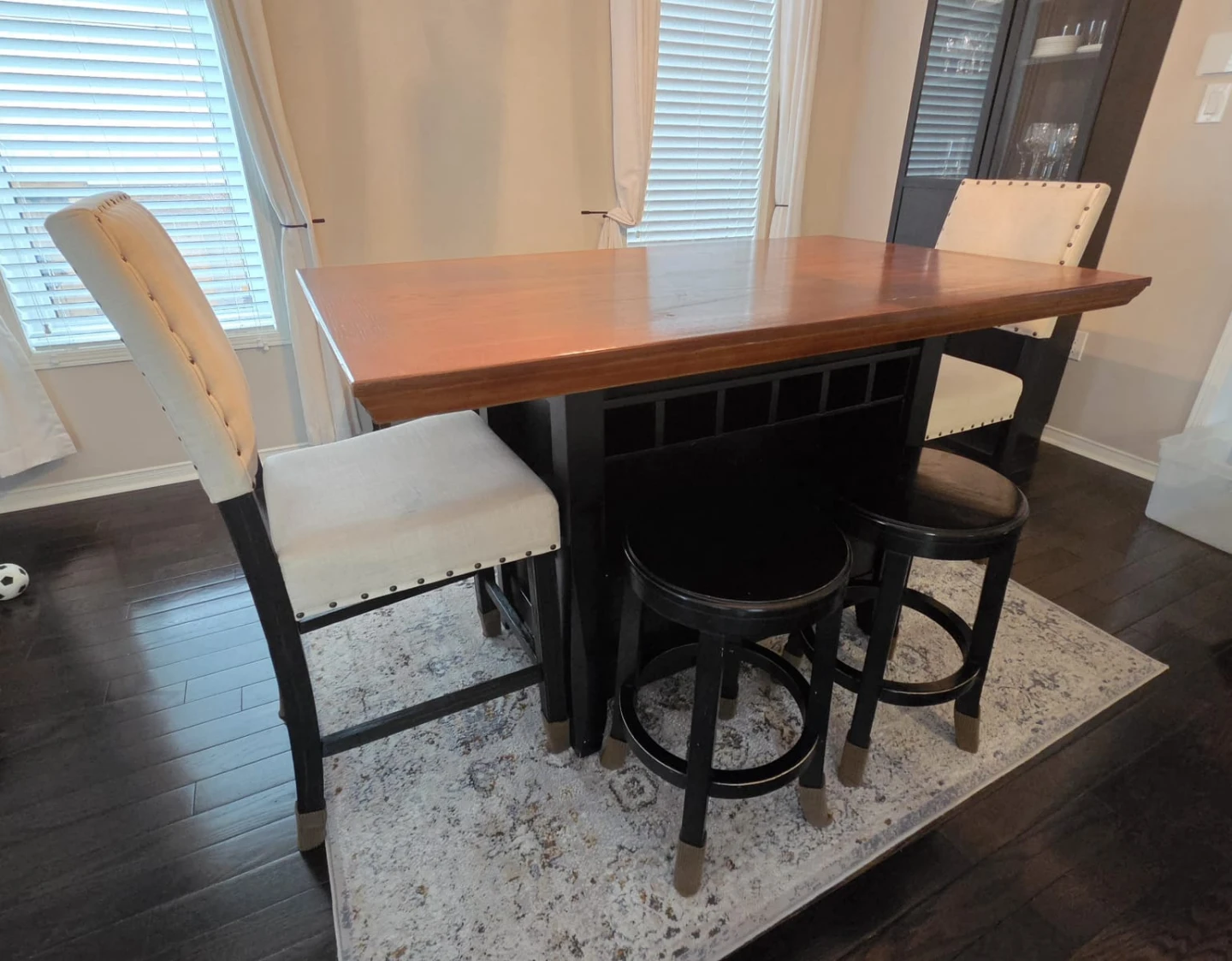 Pub Style Dinning Table with 6 Seats - photo 3