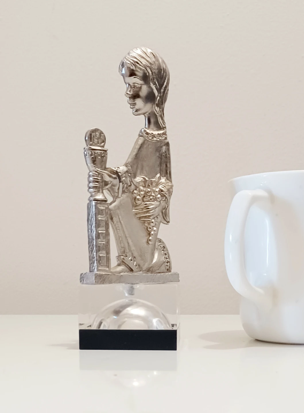 Vtg Hand Chiseled Peltro Figurine - photo 4