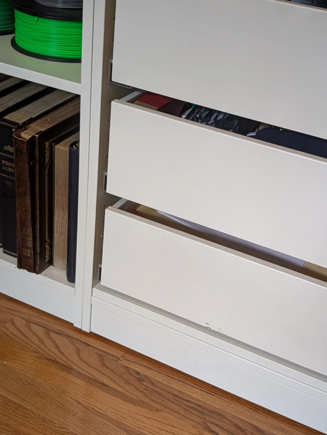 White IKEA PAX Bookshelf with Drawers - photo 4