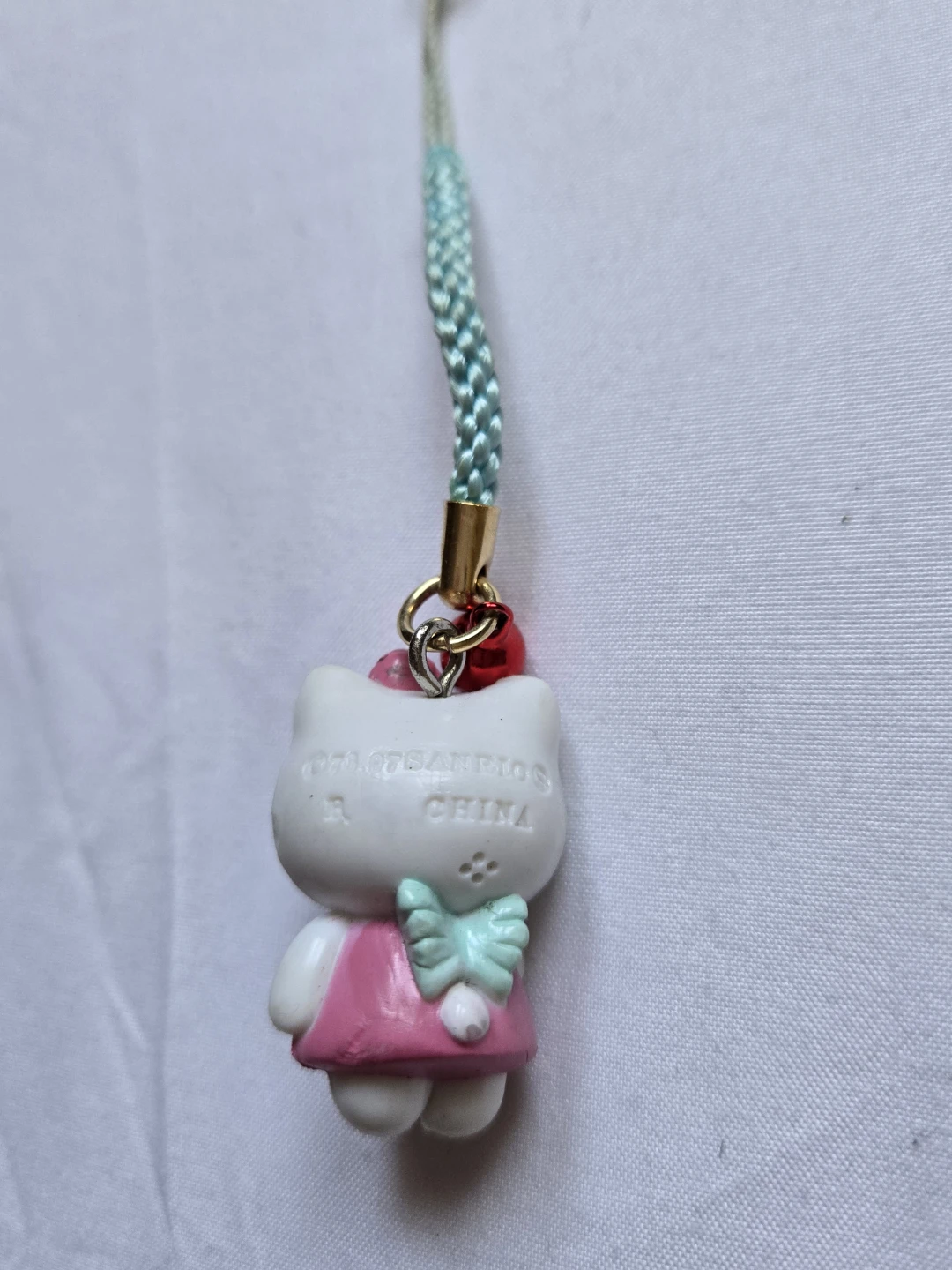 Vintage 1997 Sanrio Hello Kitty Cupid Angel Wings Keychain Strap - photo 3