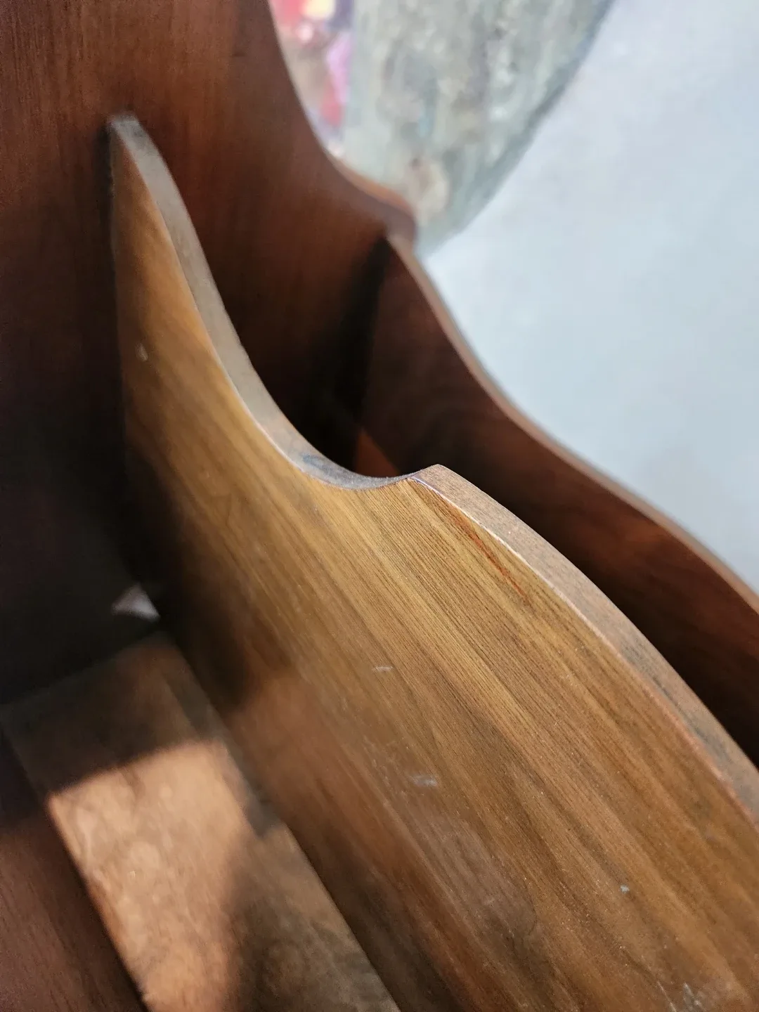 MID CENTURY MODERN Wooden Magazine Rack Side Table - photo 4