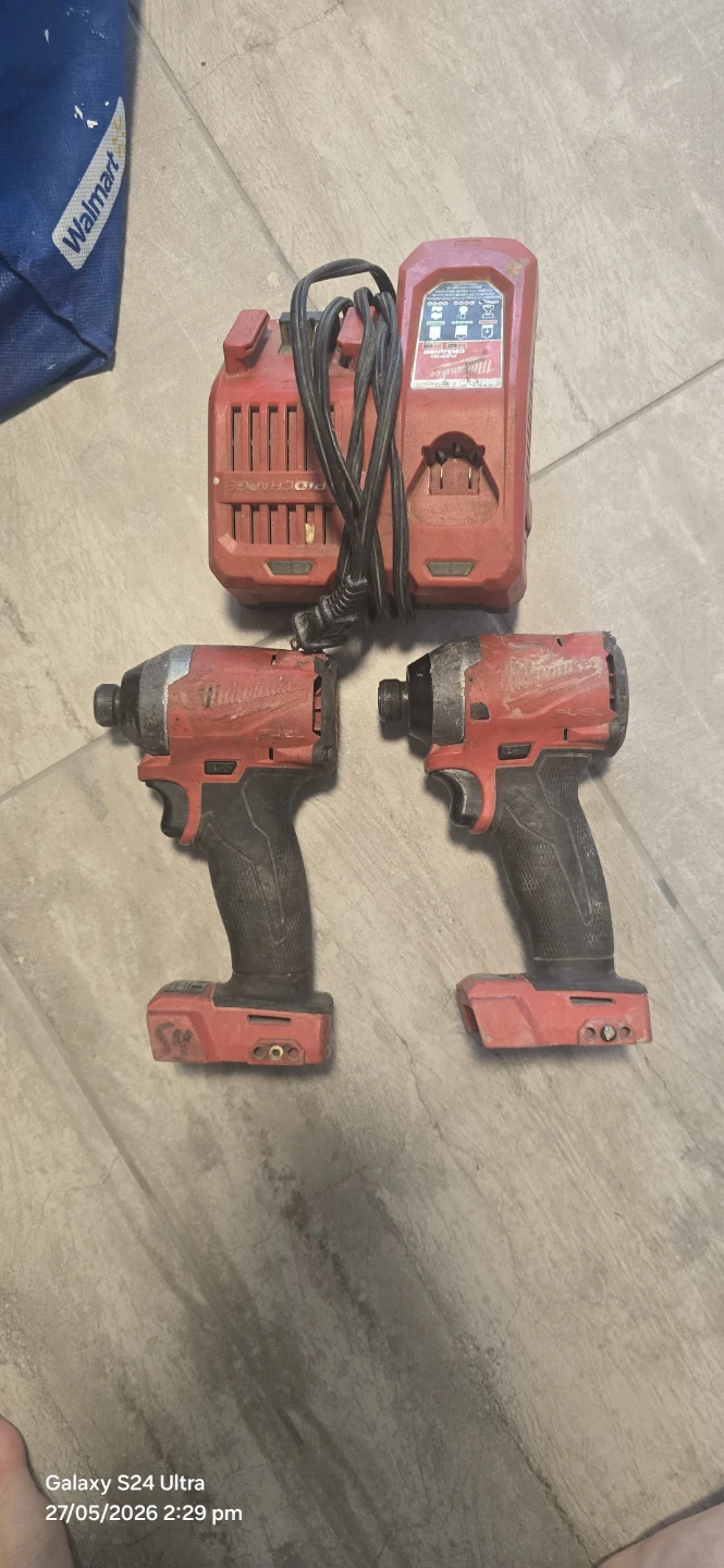 Milwaukee M12 Fuel Impact Drivers with Charger