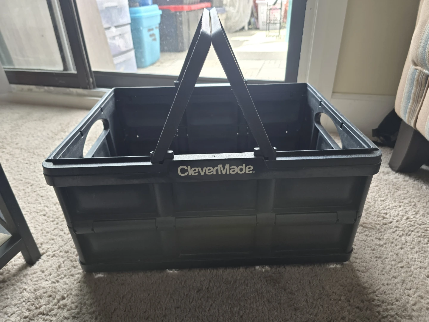 CleverMade Durable Stackable Home Collapsible Storage Bins
