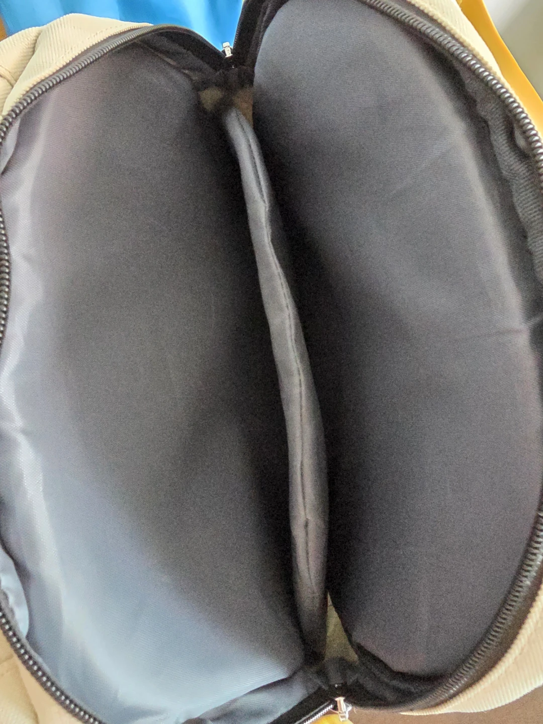 Cream and Black Backpack with Tennis Balls - photo 5