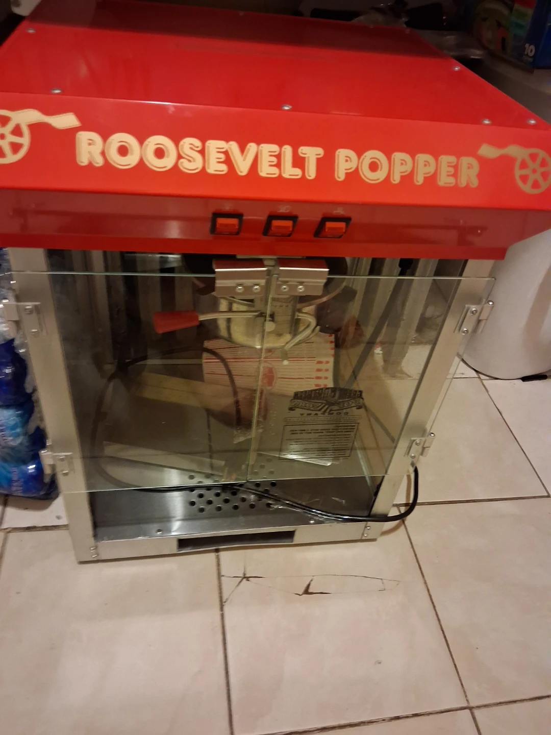 Roosevelt Popper Popcorn Machine