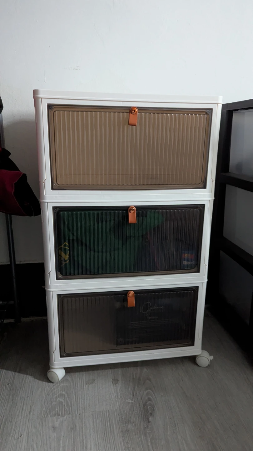 3-Drawer Storage Cabinet with Wheels - photo 2