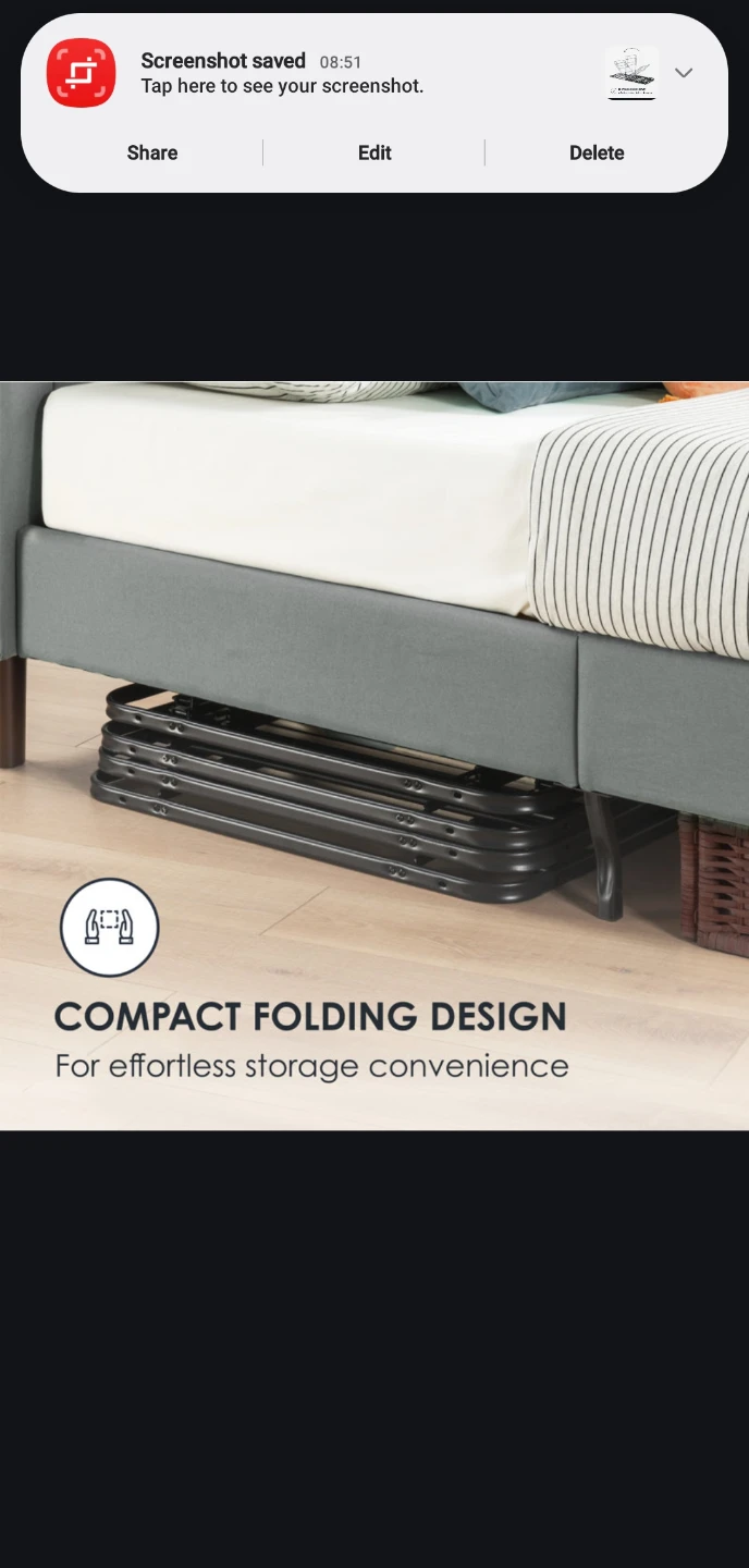 Twin Size Bi-Fold Bed Frame - photo 4