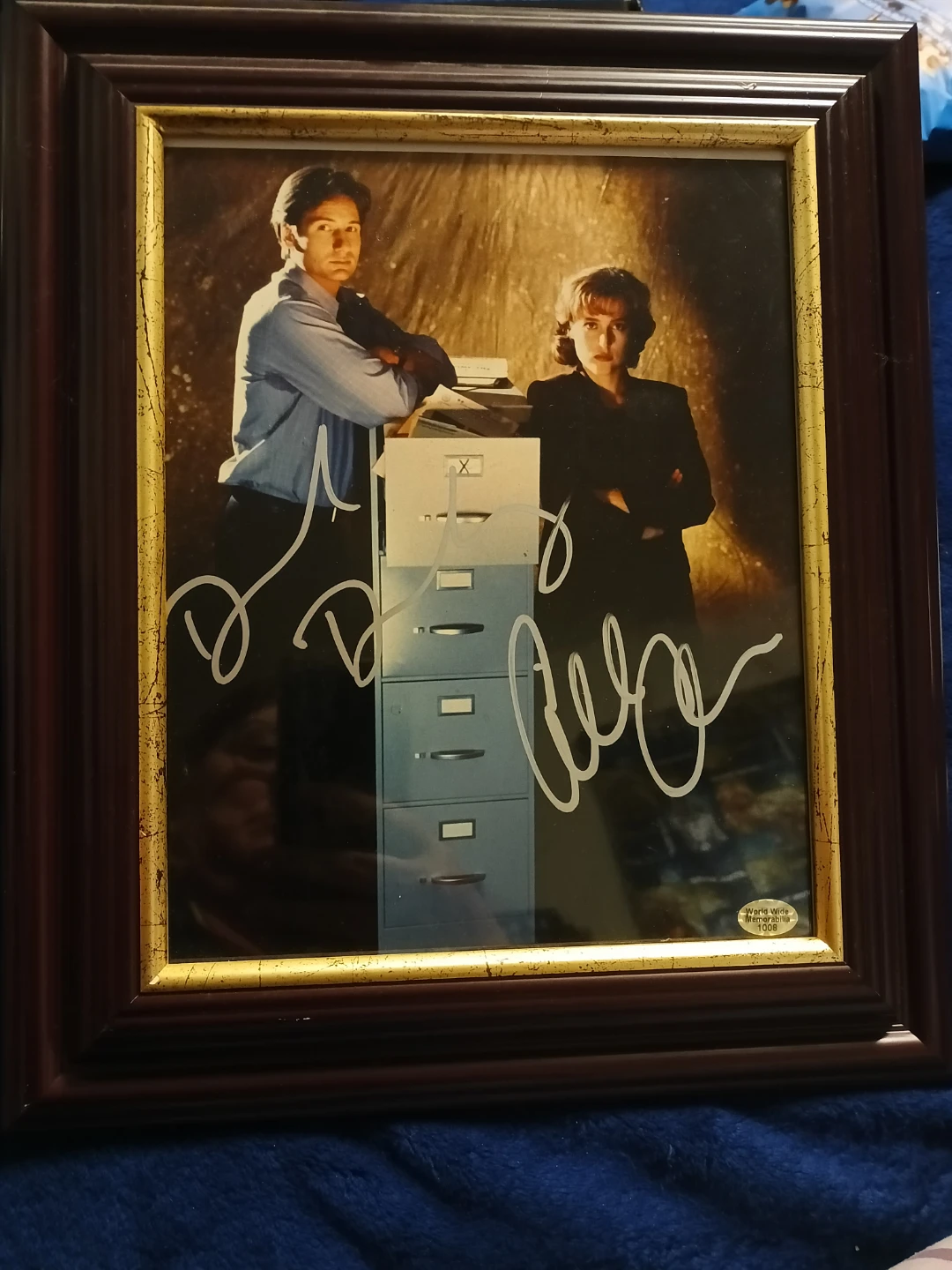 The X-Files Framed Autographed Photo