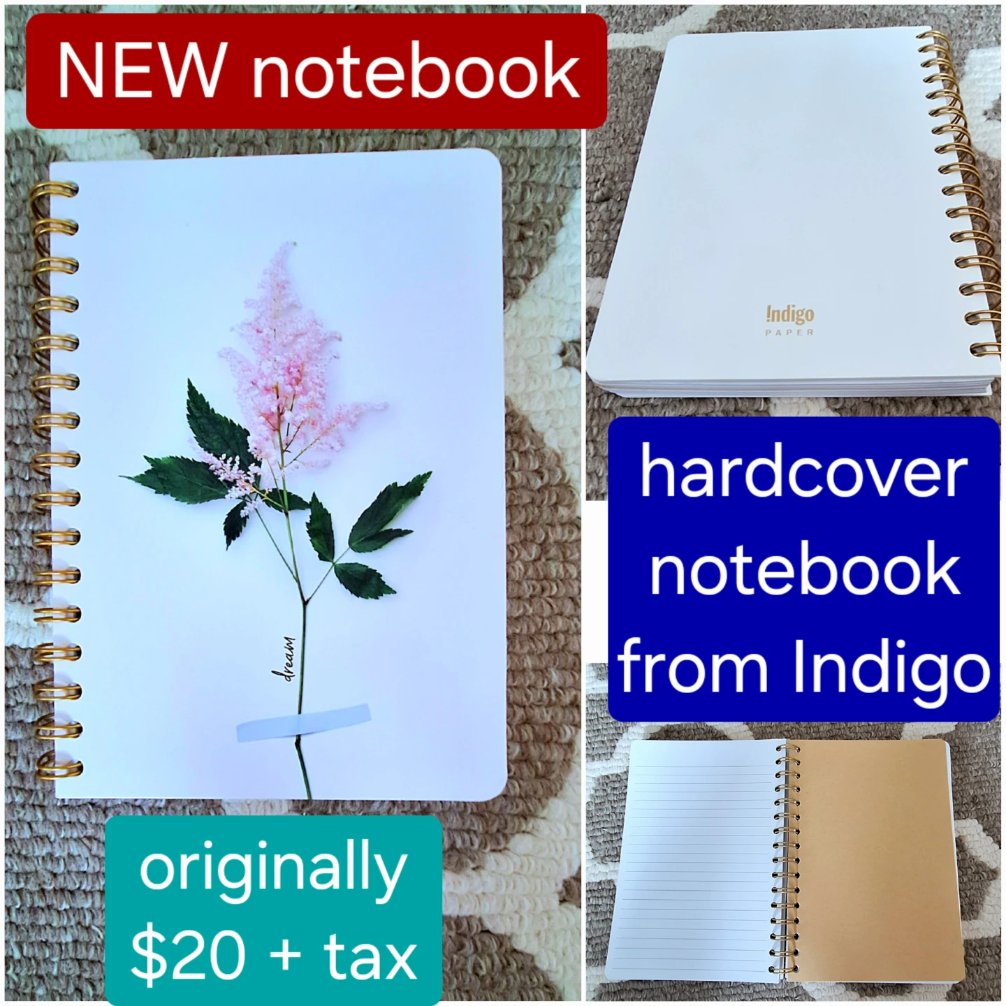 Spiral Notebook - NEW hardcover notebook