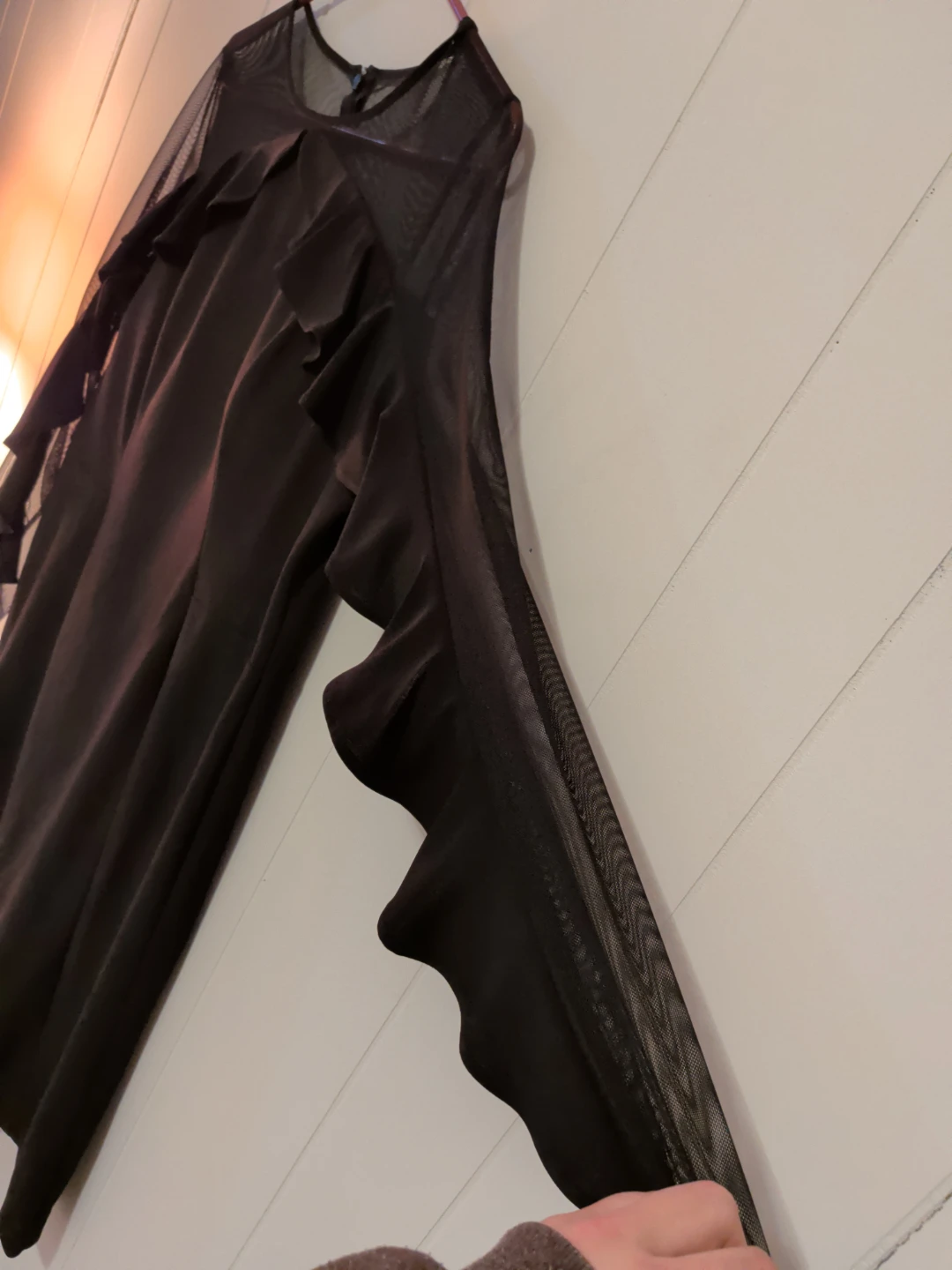 Black Mesh Ruffle Dress - photo 3