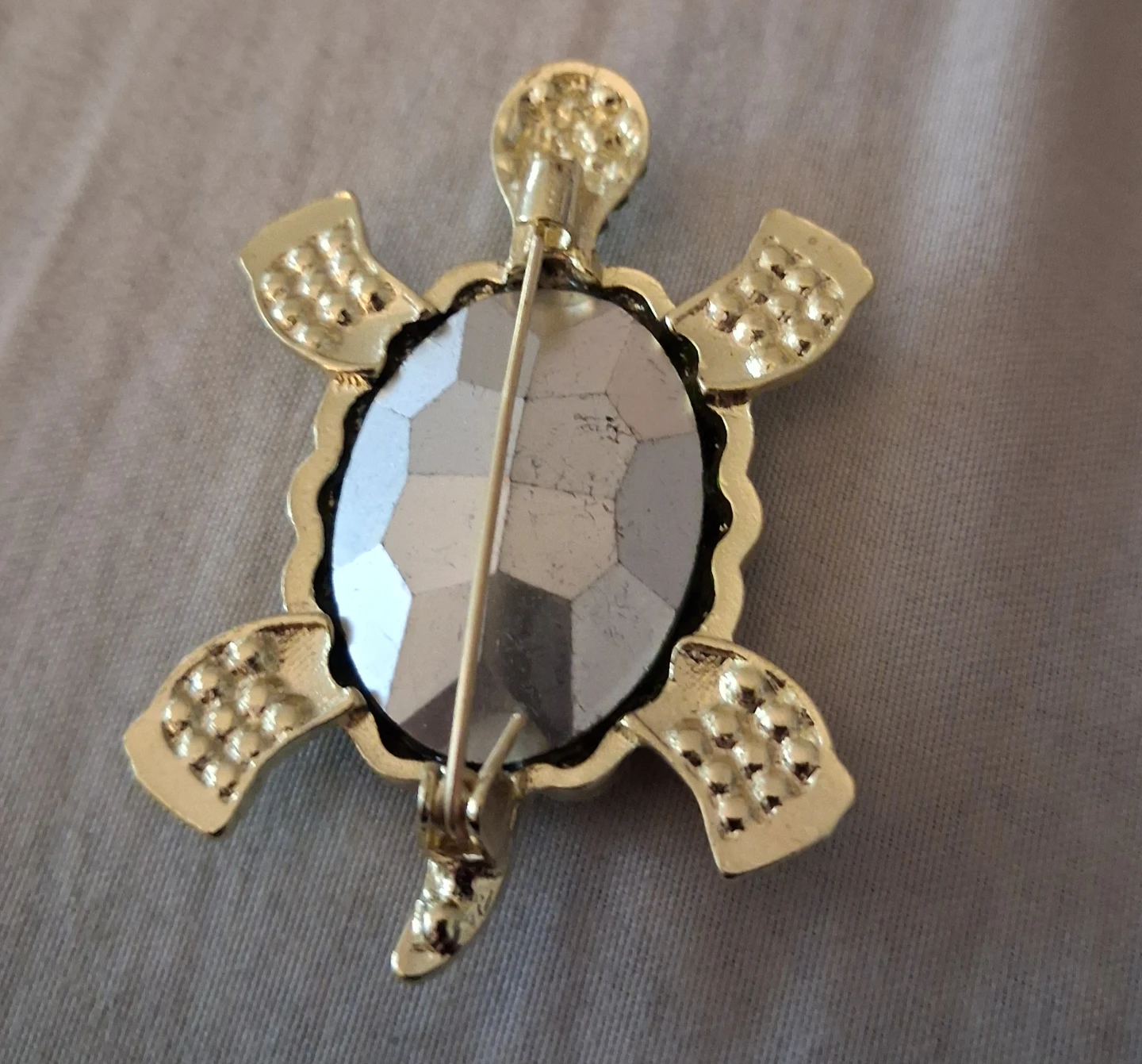 Turtle Brooch Green Gemstones - photo 2