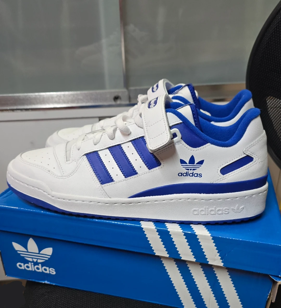 Brand new Adidas Forum Low Blue White in box for sale $129 - photo 4