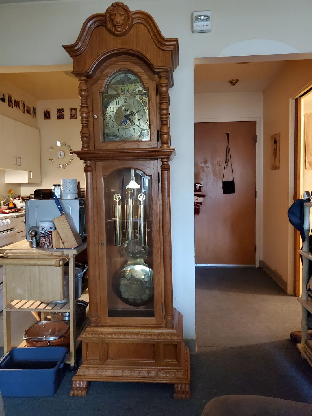 Oak Grandfather Clock