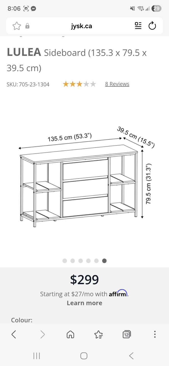 LULEA Sideboar / TV stand table - photo 4