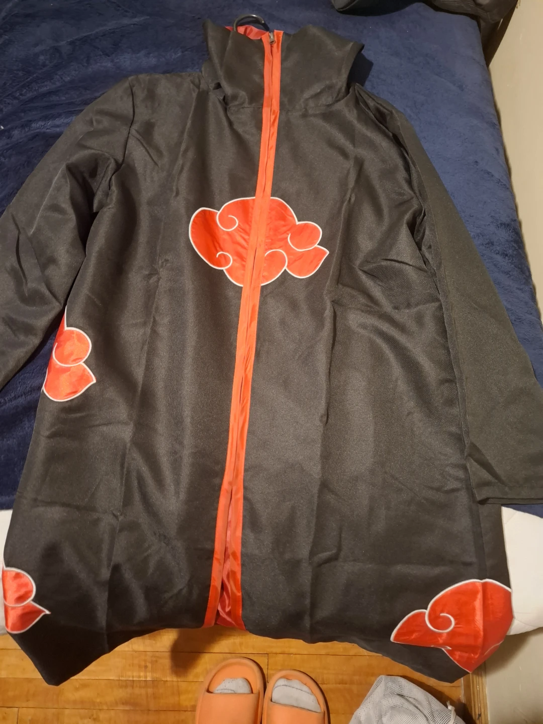 Black Akatsuki Cloak with Red Clouds