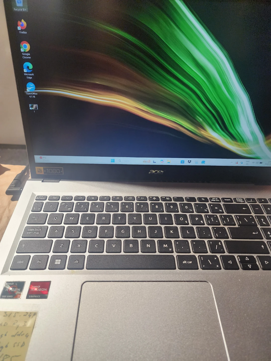 Acer Aspire 3 A315-24P Laptop - AMD Ryzen 3, 16GB RAM, 512GB SSD