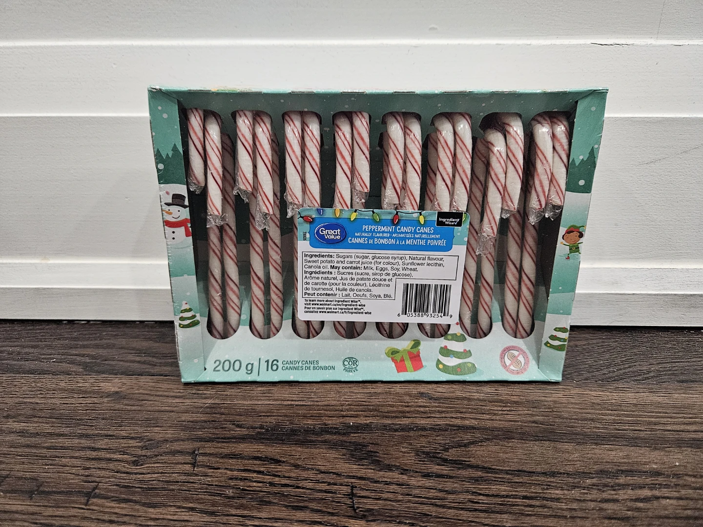 Peppermint Candy Canes - 16 Count (200g)
