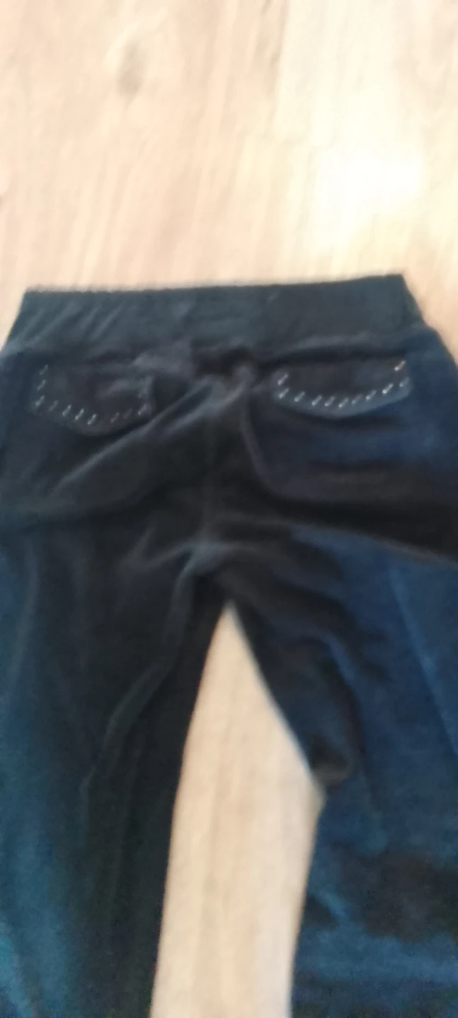 BCBG Max Azria Black Velour Tracksuit Set - photo 3