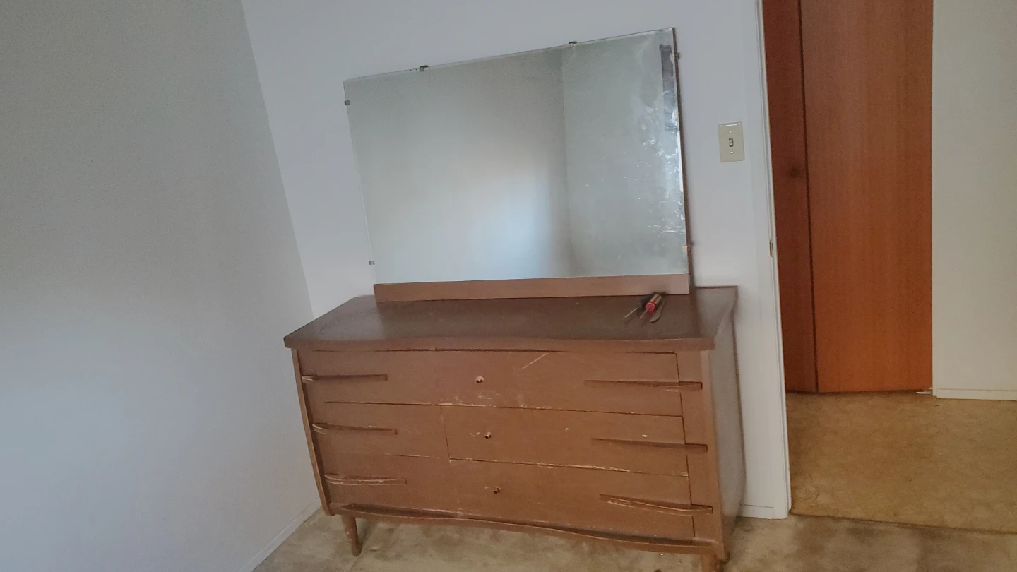 Mid-Century Modern Dresser with Mirror - photo 2