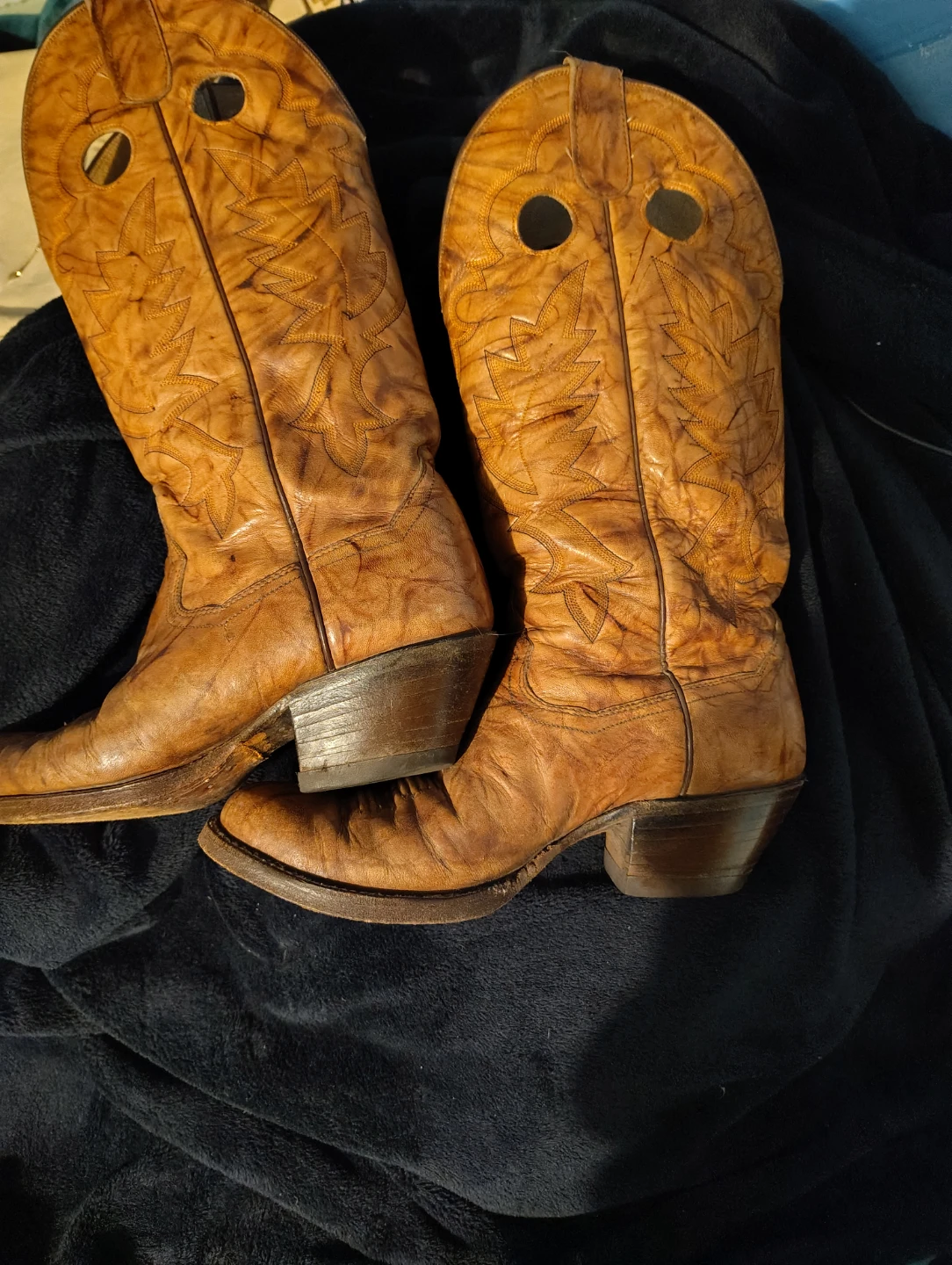 Brown Leather Cowboy Boots