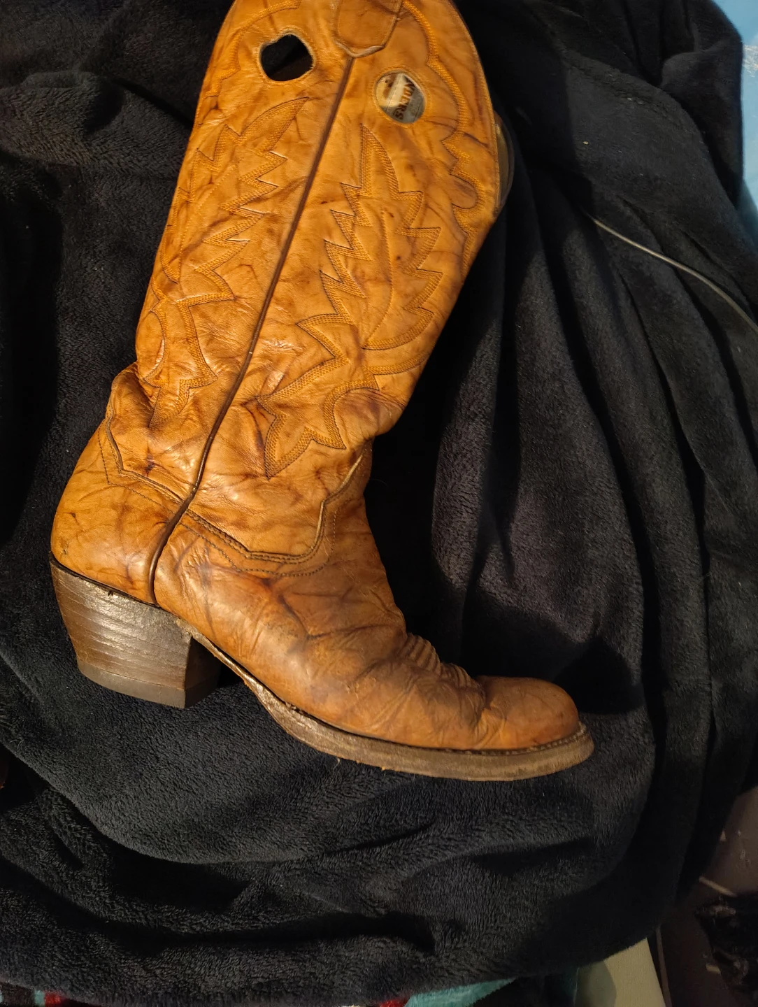 Brown Leather Cowboy Boots - photo 2