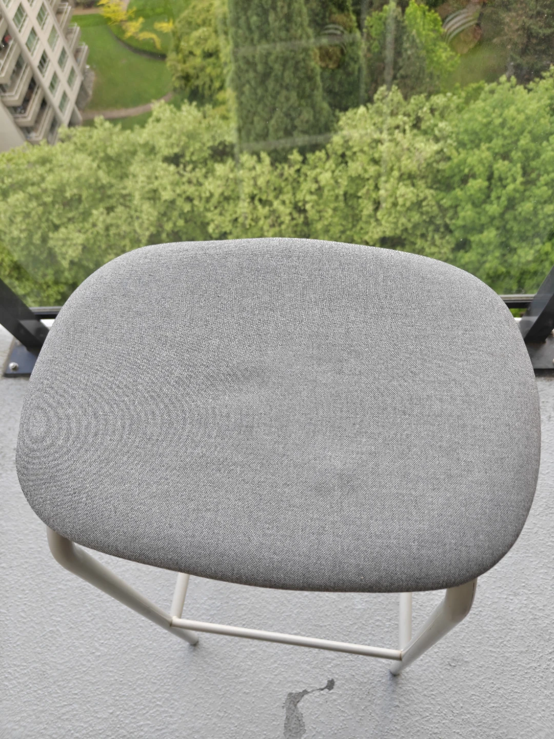 Grey IKEA Fabric Bar Stool - photo 2