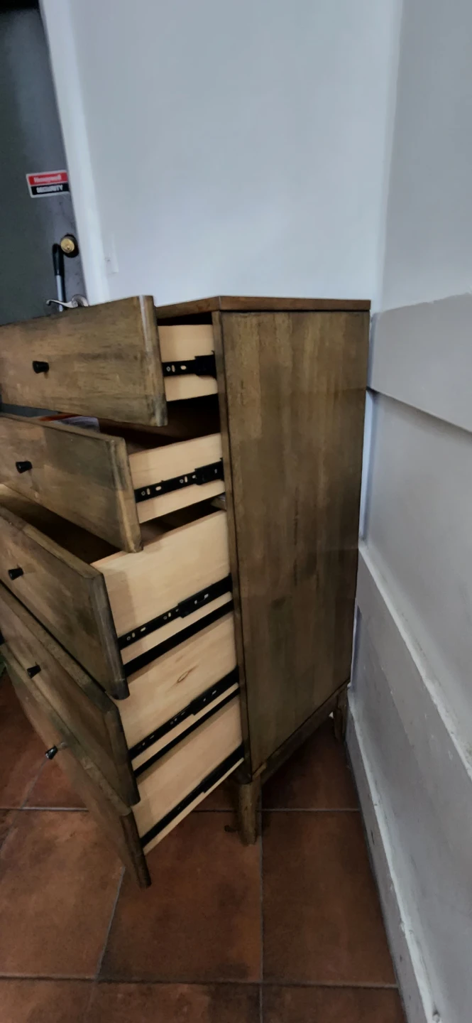 Wooden Dresser with 5 Drawers - photo 5