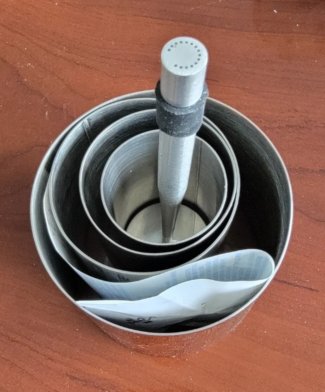 Curtis culinary 5pc stainless steel food/cake mold