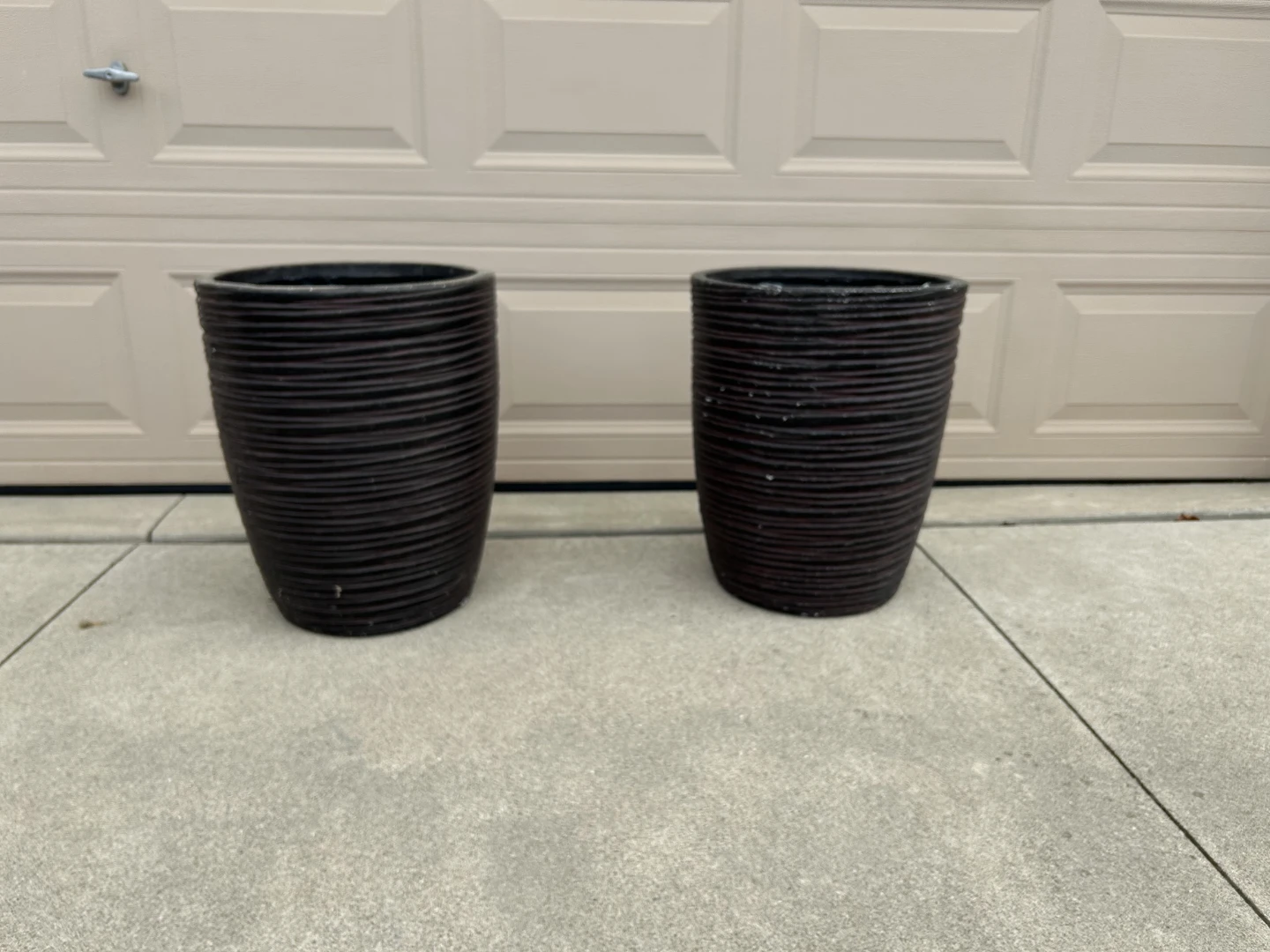Large outdoor planters