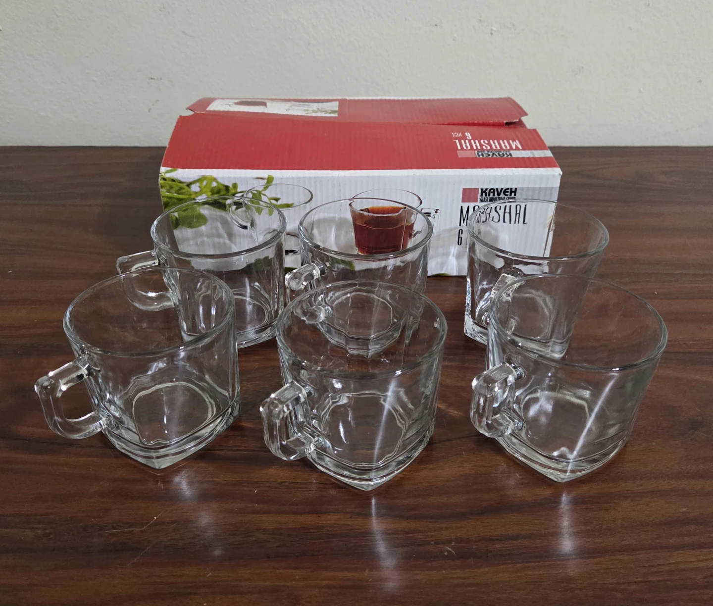 Kaveh Marshal Glass Cups Set of 6