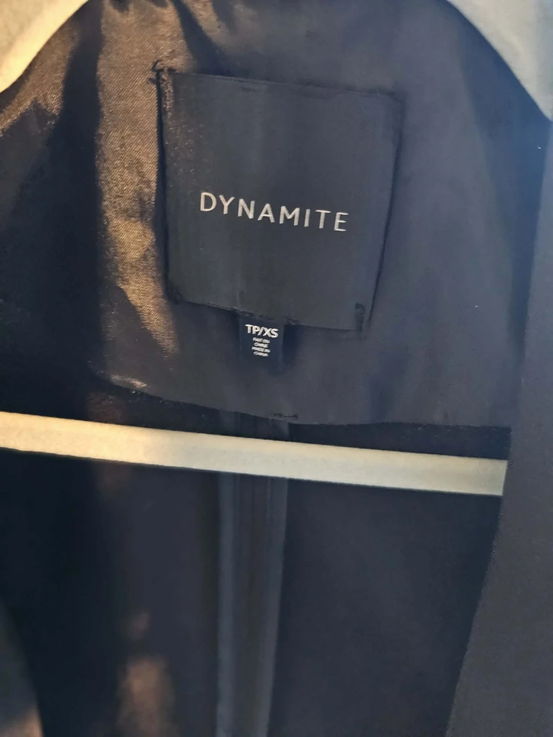 Dynamite Women's Black Ruched Sleeve Blazer Jacket - photo 2
