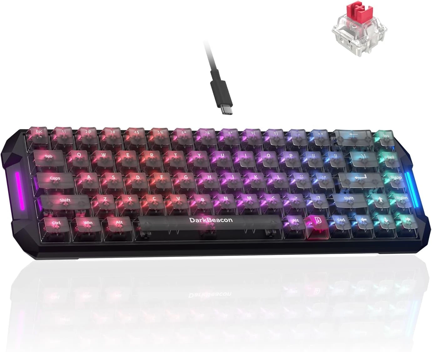 DarkBeacon 68-Key 65% Compact Mechanical Keyboard
