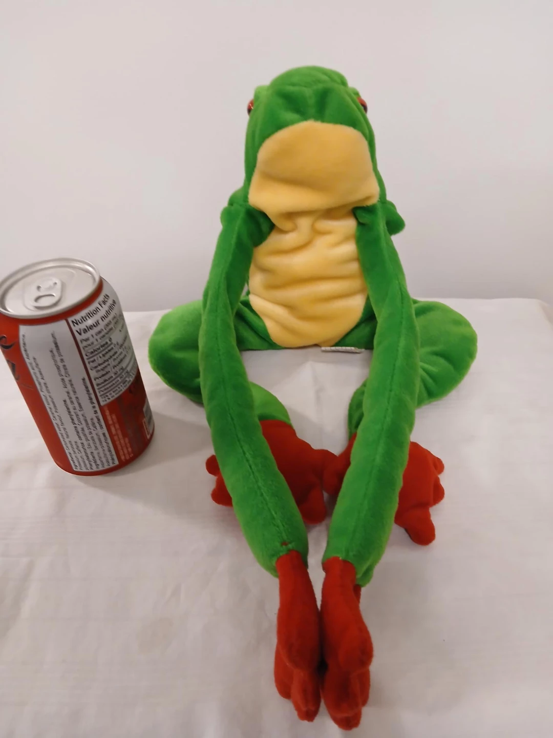 Green Tree Frog Plush Toy. Pick up only.