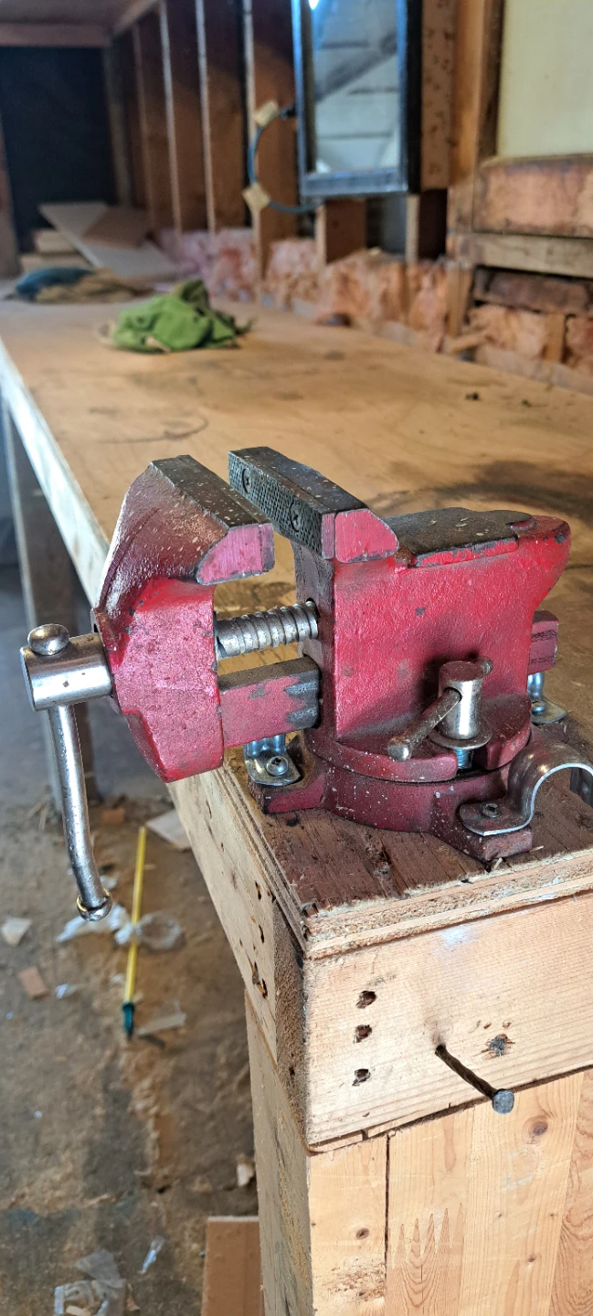 Red Bench Vise