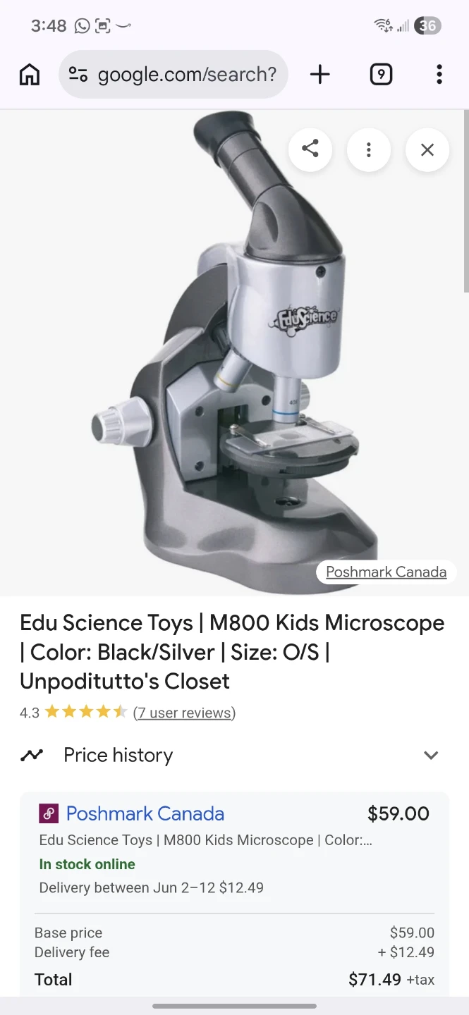 Edu Science Toys M800 Kids Microscope - photo 2