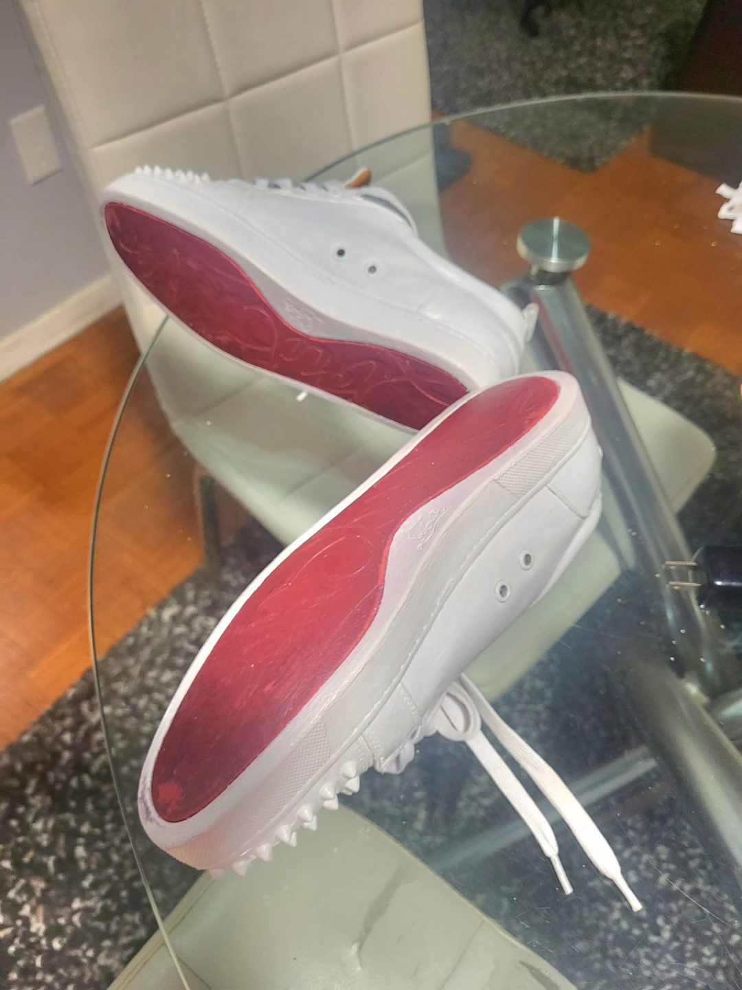 White Louboutin Sneakers - photo 2