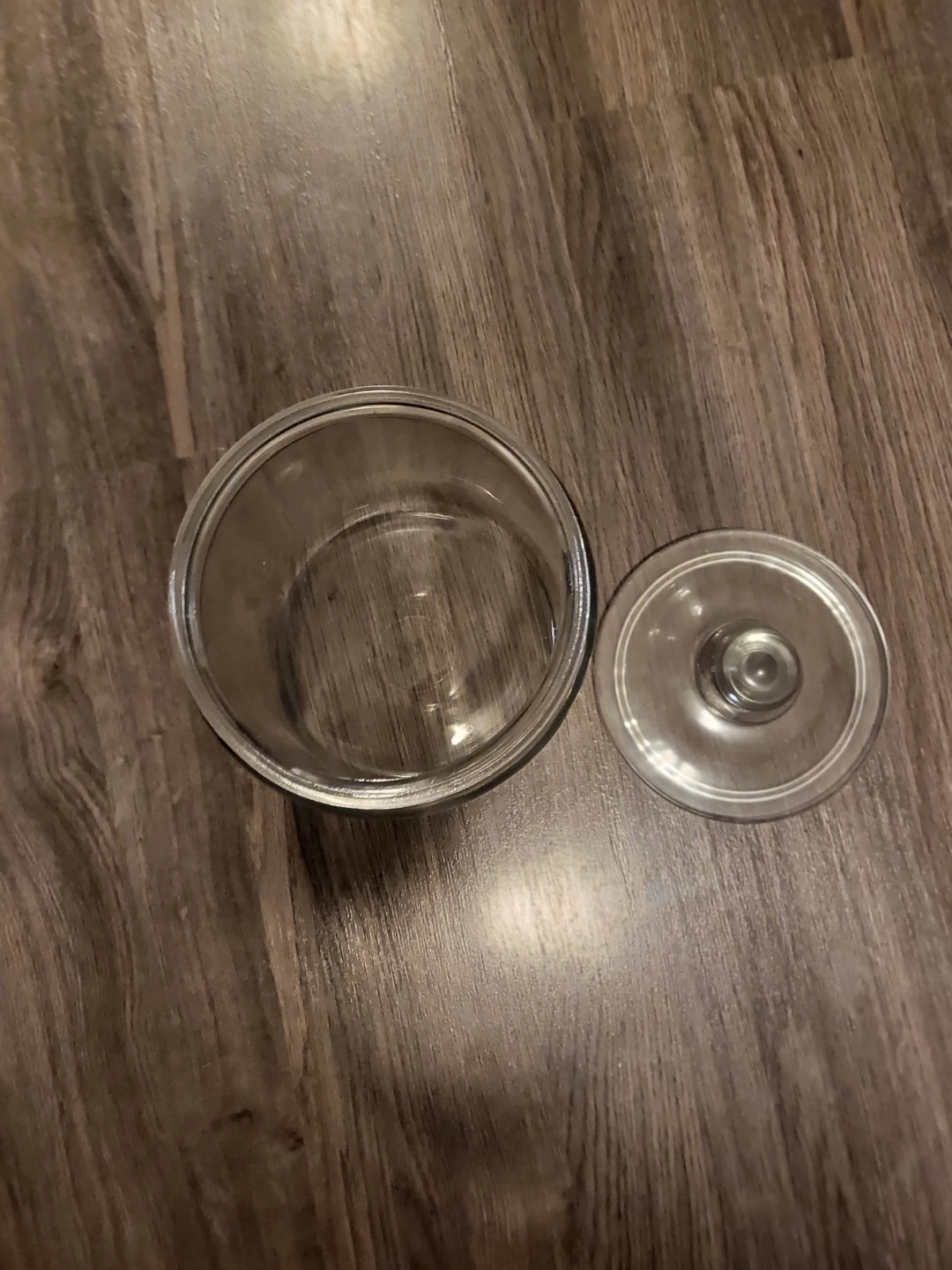Clear Glass Storage Jar with Lid - photo 2