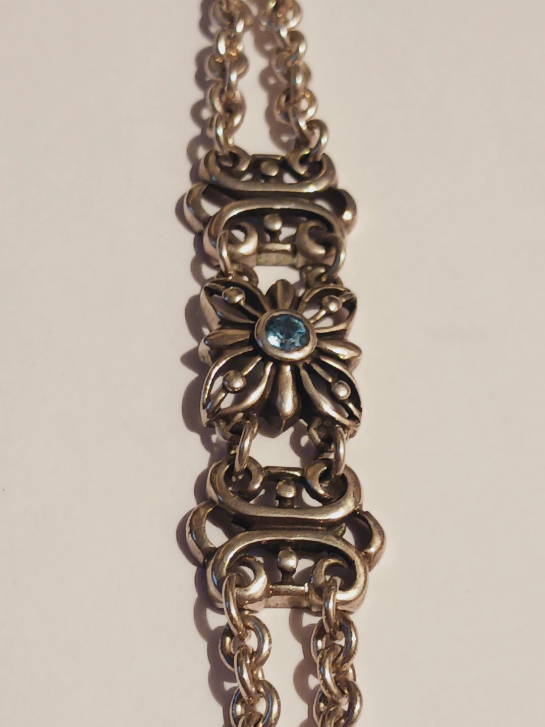 FINESTRA DESIGNER SIGNED STERLING SILVER 925 BLUE TOPAZ Bracelet - photo 3