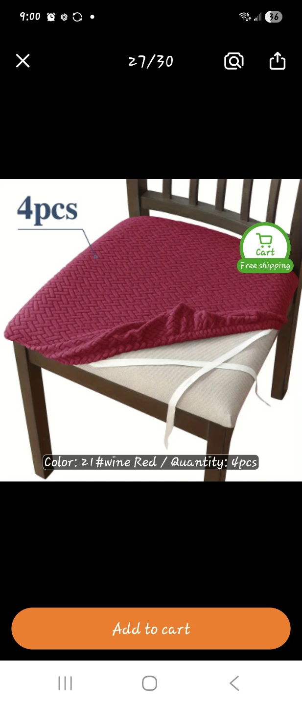 Burgundy Chair Covers