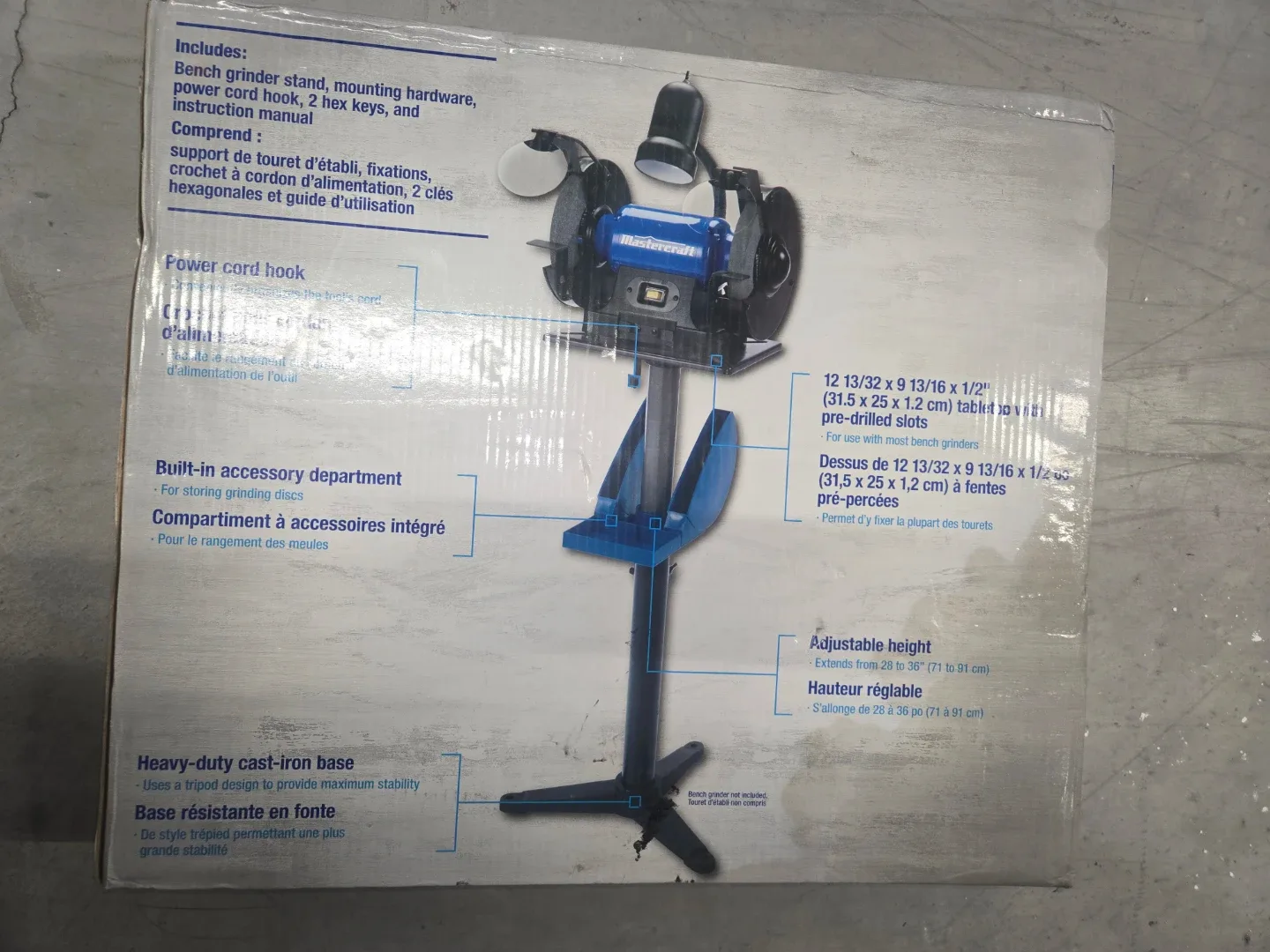 Mastercraft Bench Grinder Stand