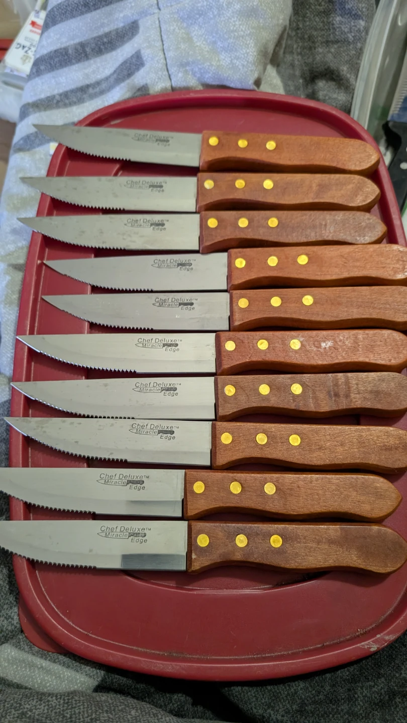 Chef Deluxe Miracle Edge Steak Knives Set (10 Pcs)