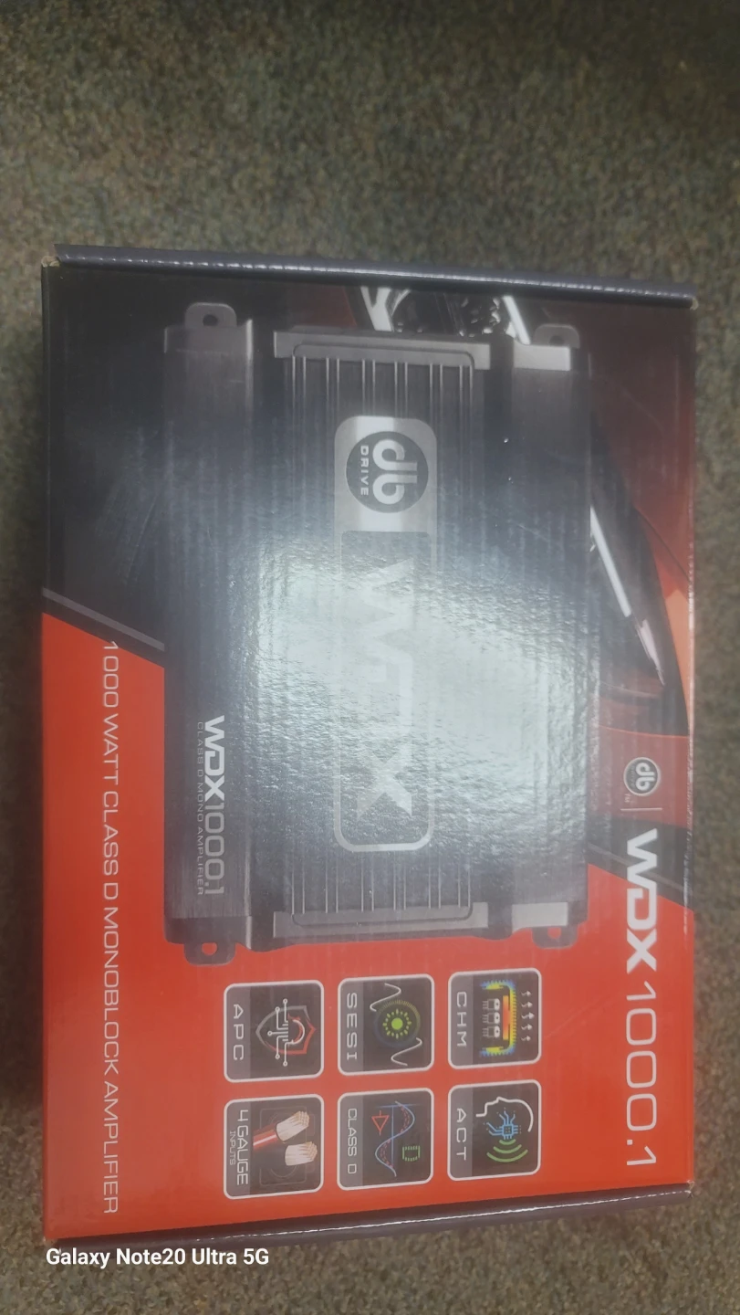 DB Drive WDX1000.1 1000 Watt Class D Mono Amplifier