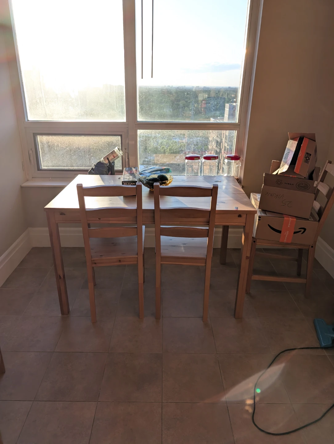 Wooden Dining Table and Chairs Set - photo 3