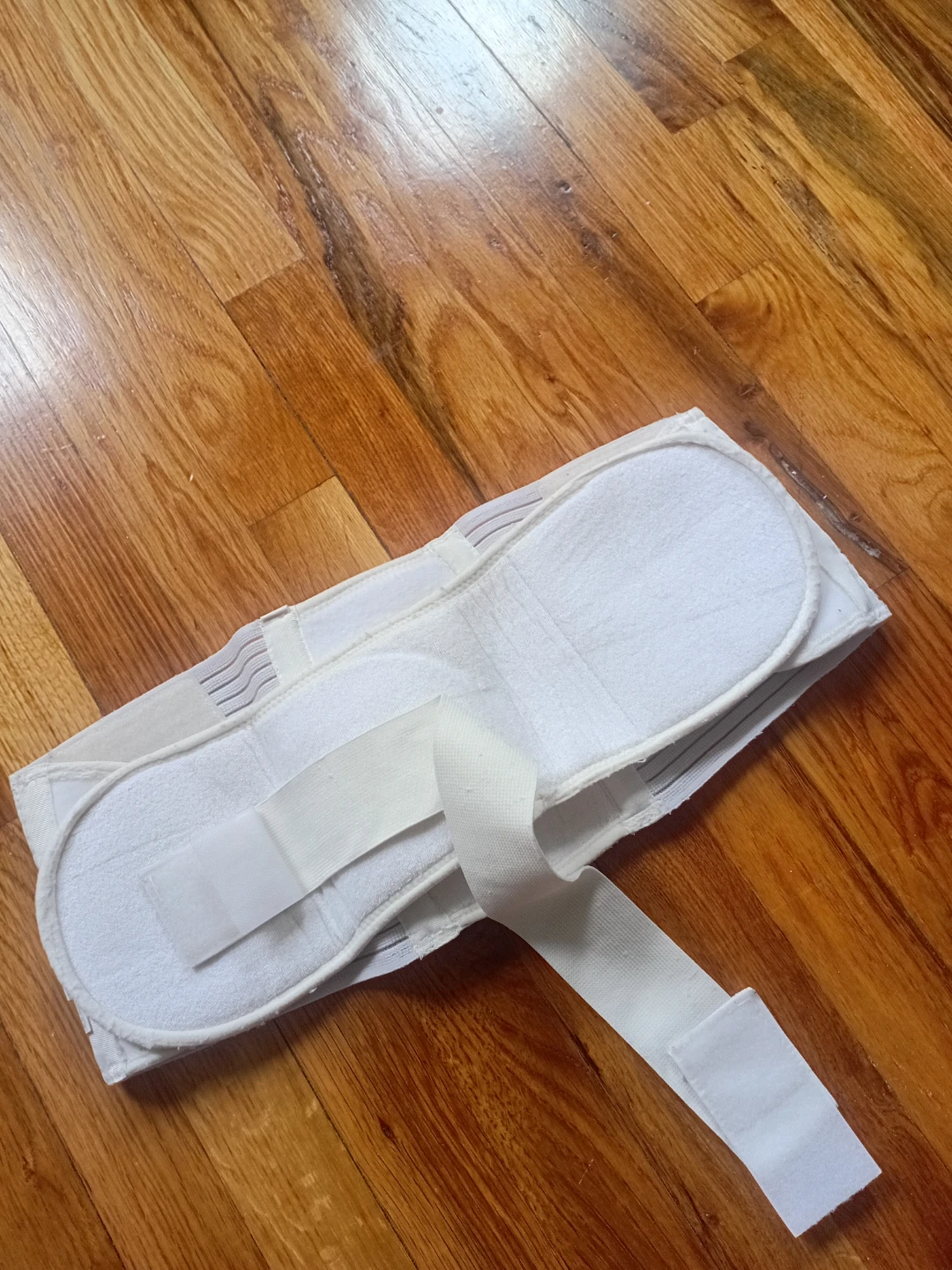 White maternity support belt