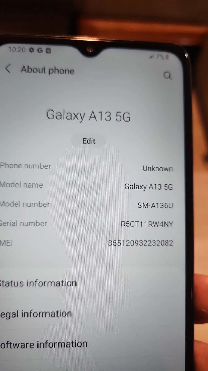 Samsung Galaxy A13 5G Cell Phone unlock 🔑