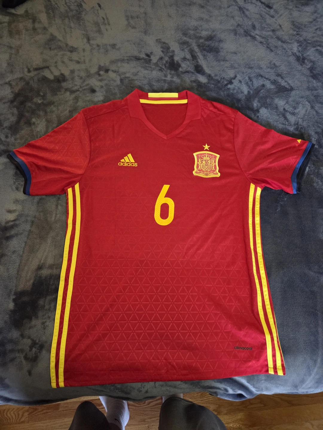 Adidas Spain National Football Team Jersey A. Iniesta #6 Size M