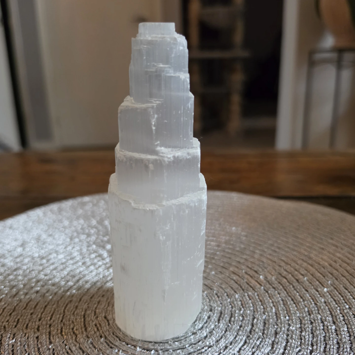 Selenite Crystal Tower - EUC