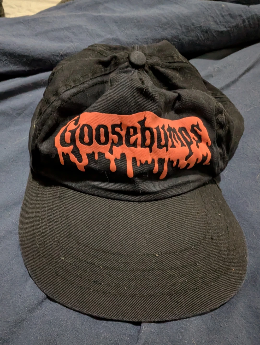 Vintage Scholastic Exclusive Goosebumps Black Baseball Cap